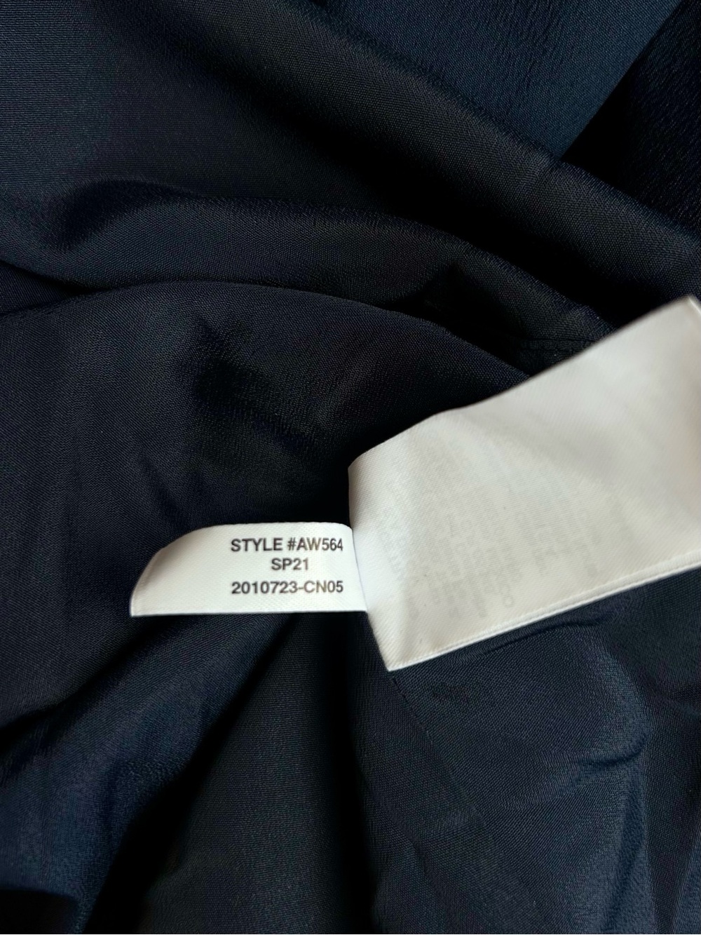 J Crew A-line Silk Shirt-Dress Navy Blue Size 14 NWT - Picture 11 of 11